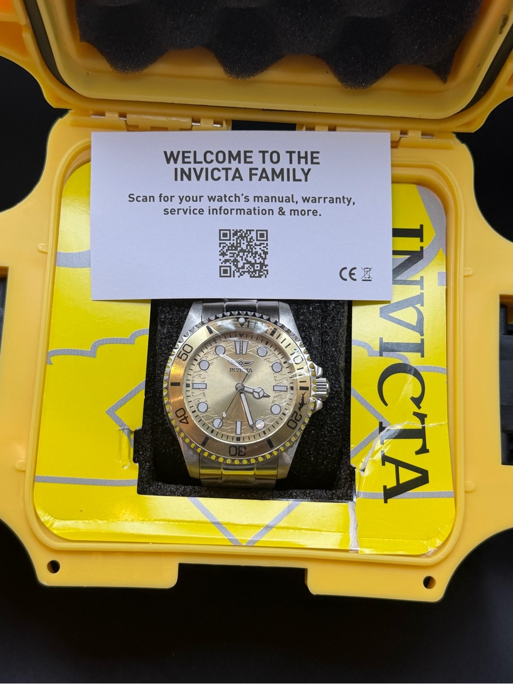Invicta Pro Diver Kromatyk 50817 Men’s 43mm Champagne Dial Watch NEW